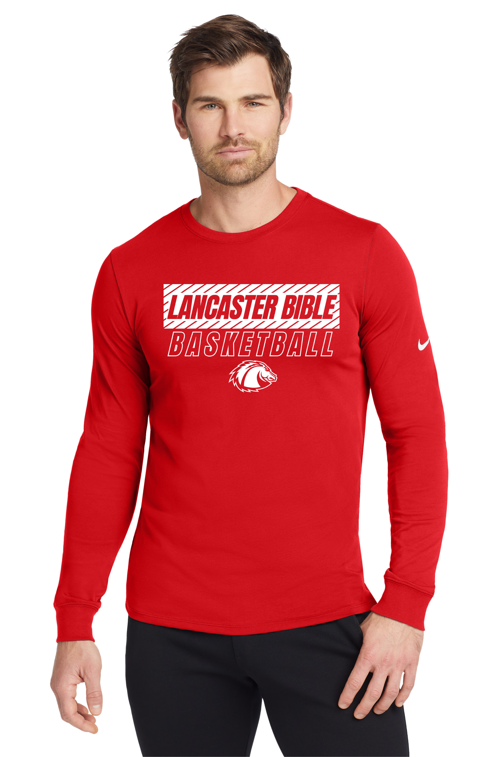 LBC Men's Basketball Nike Dri-FIT Cotton/Poly Long Sleeve Tee