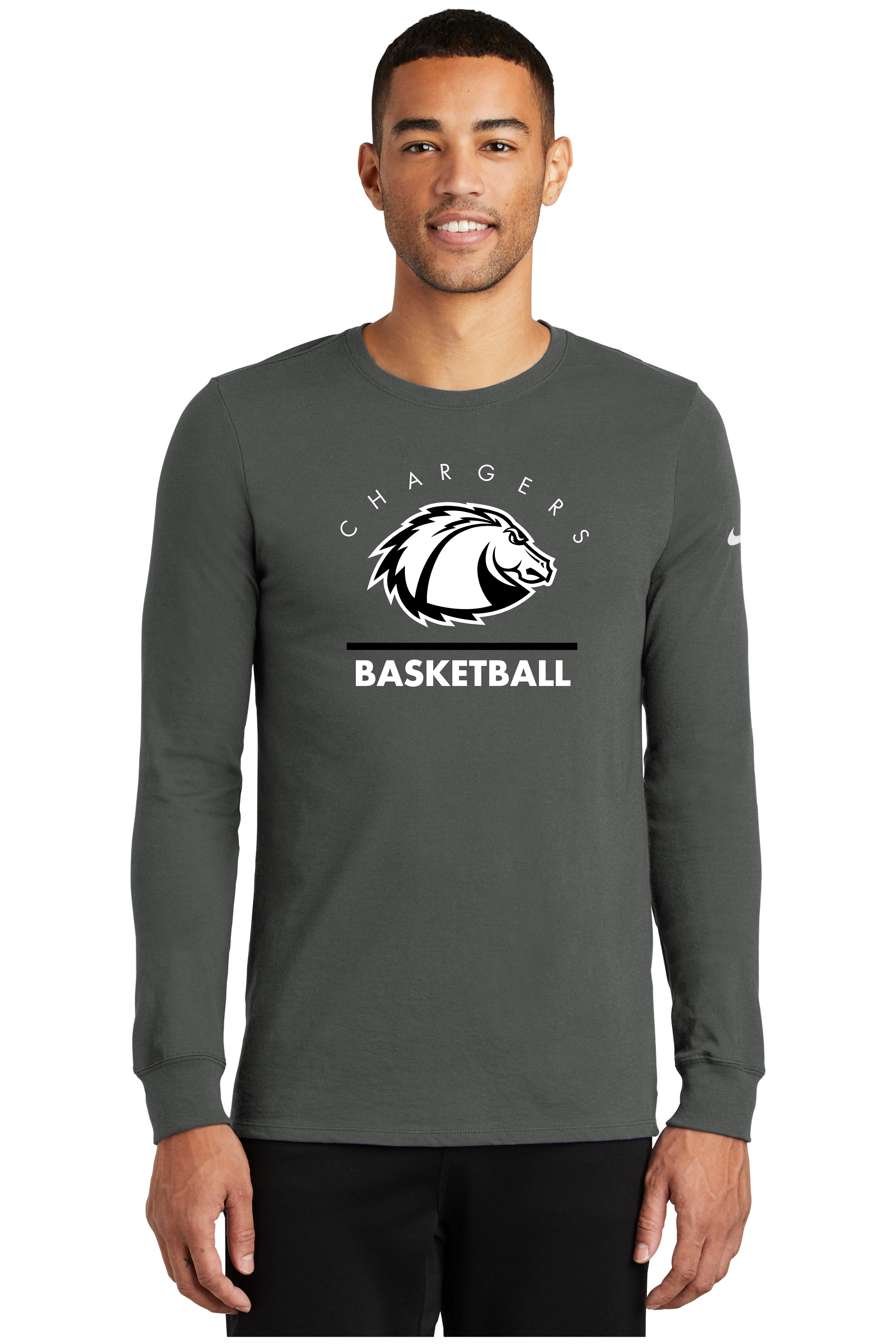 LBC Men's Basketball Nike Dri-FIT Cotton/Poly Long Sleeve Tee