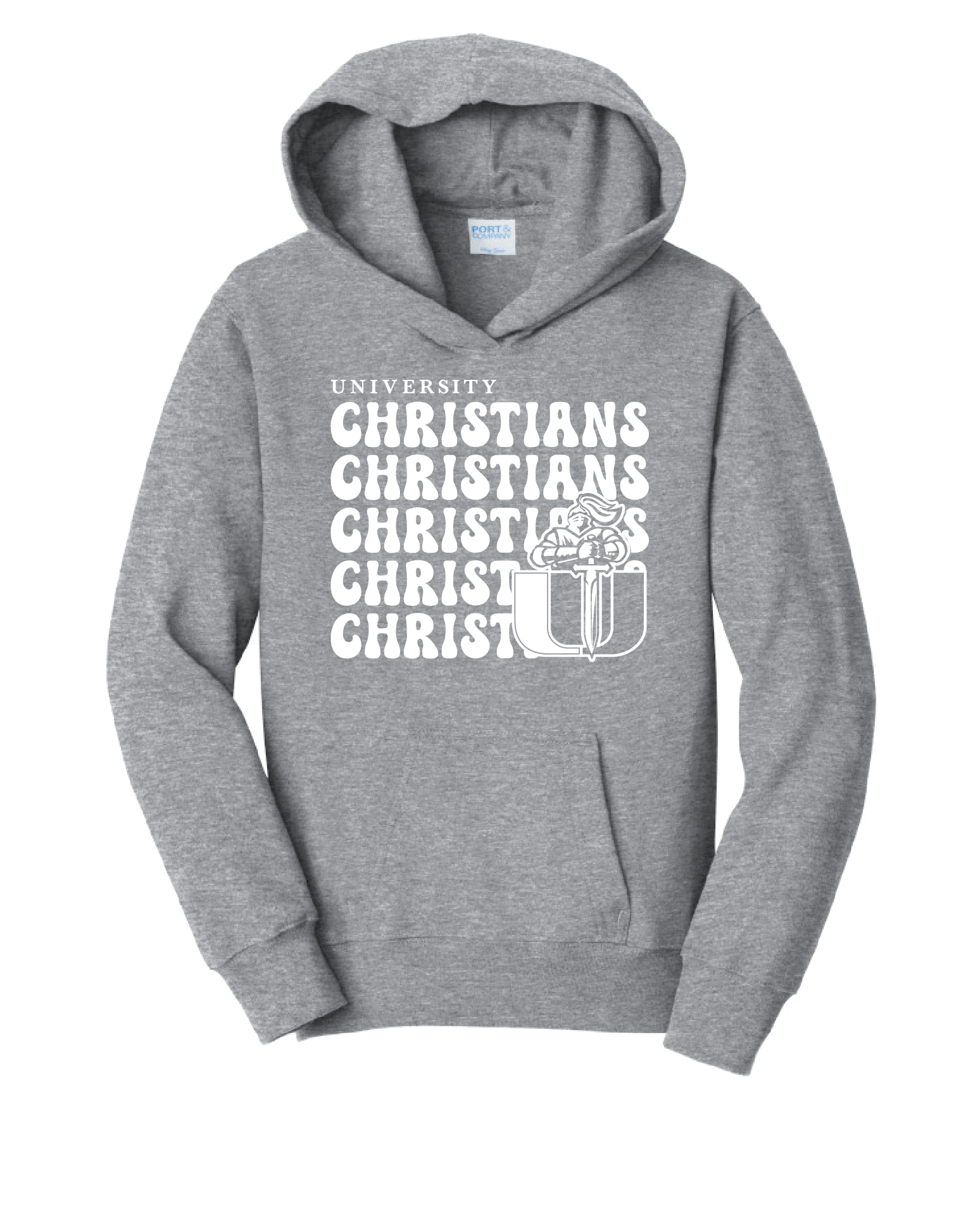 University Christians Retro Hoodie- Athletic Heather