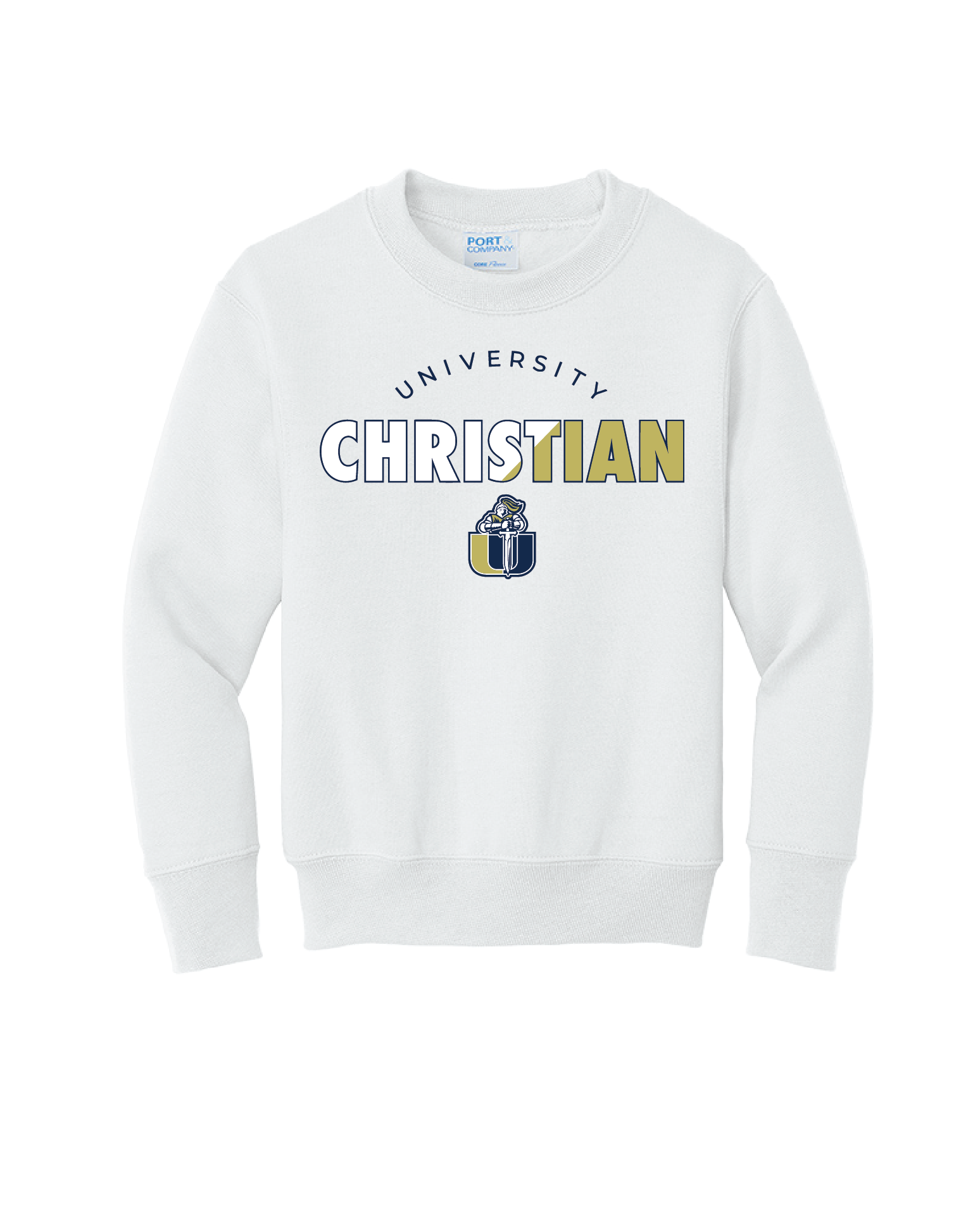 University Christians UMAN Crewneck - White