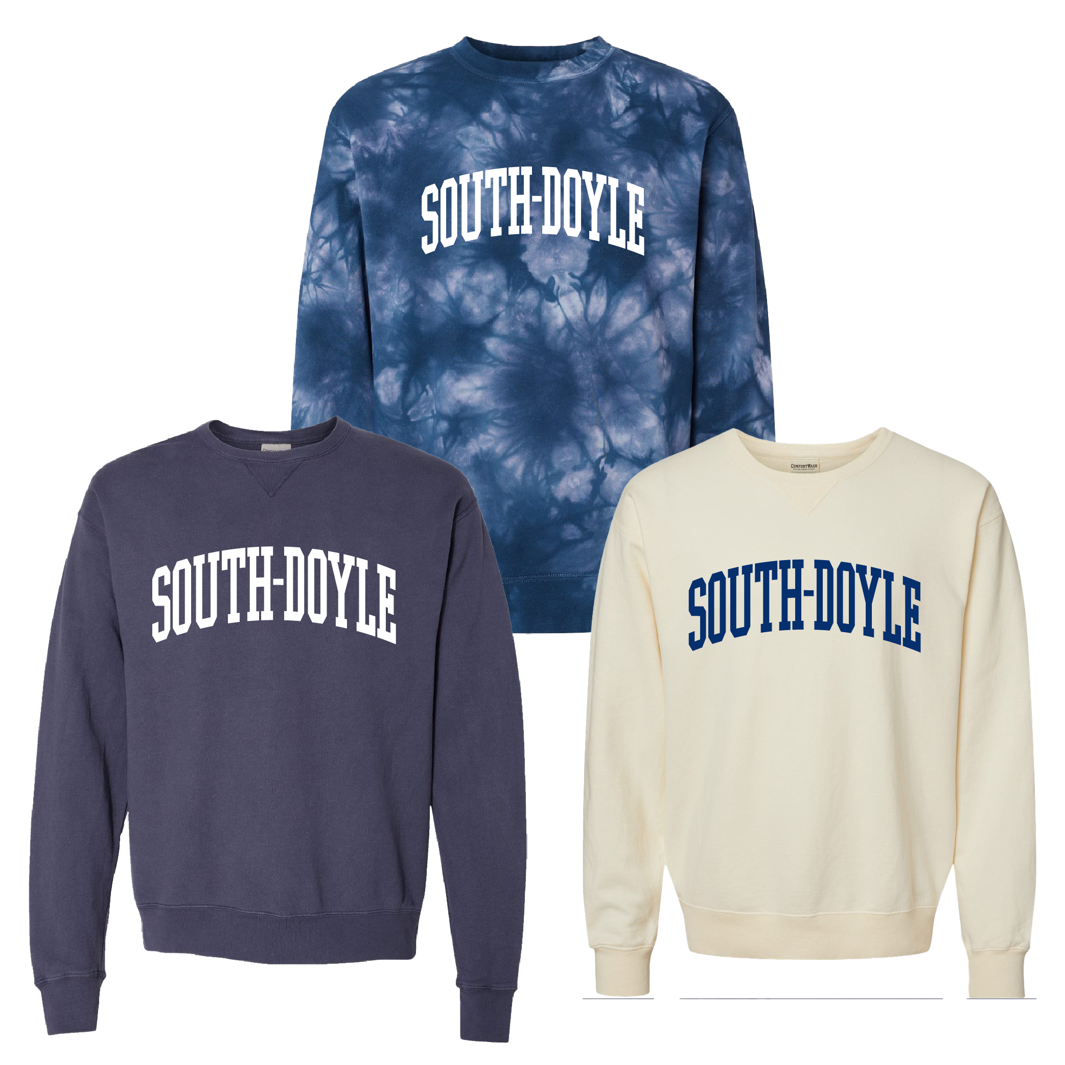 South-Doyle Garment-Dyed Crewneck Sweatshirt