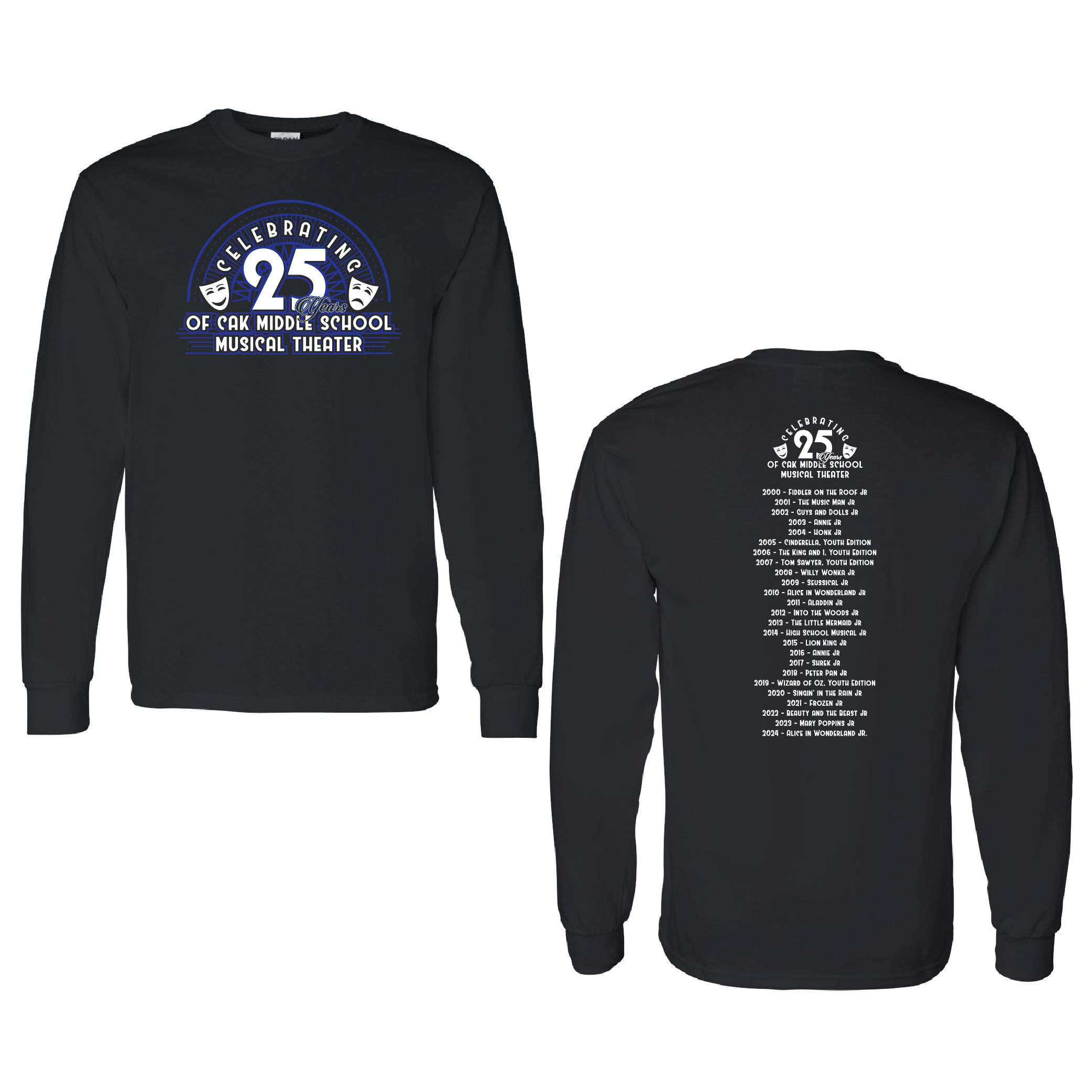 CAK Theatre - 25th Anniversary Tee (L/S) (Copy)