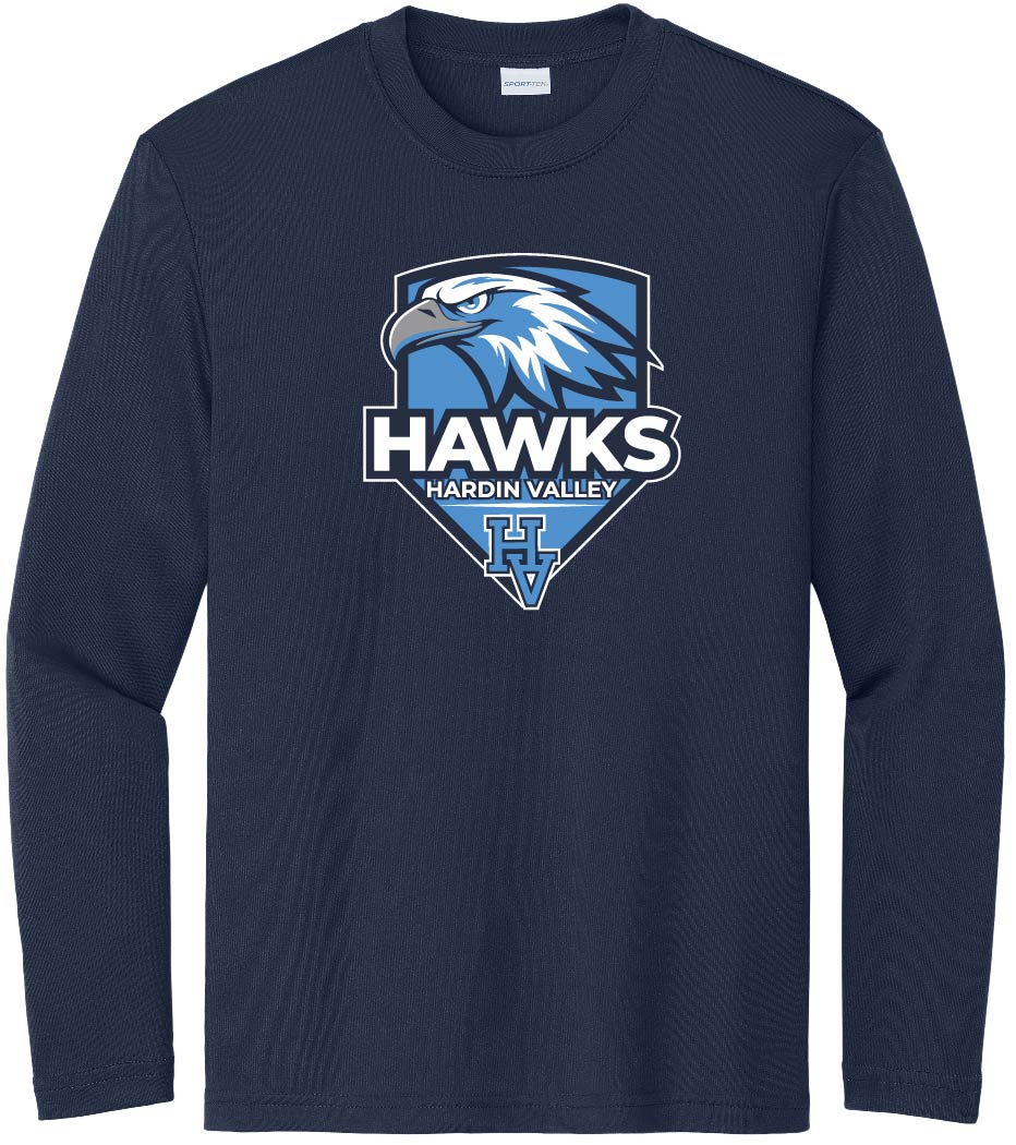 2024 HVES L/S Moisture Wicking - Navy