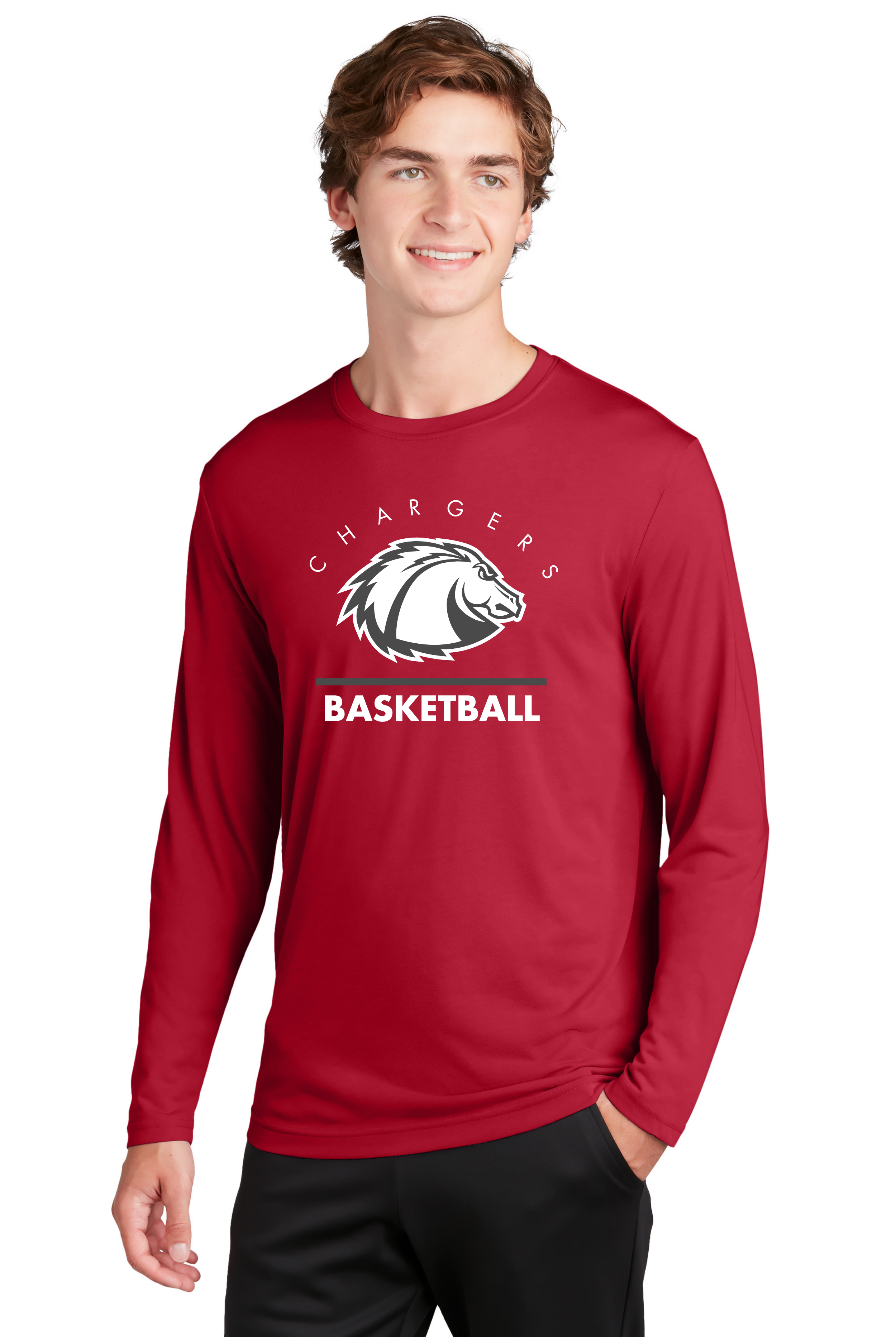 LBC Men's Basketball Sport-Tek Moisture Wicking Long Sleeve Tee