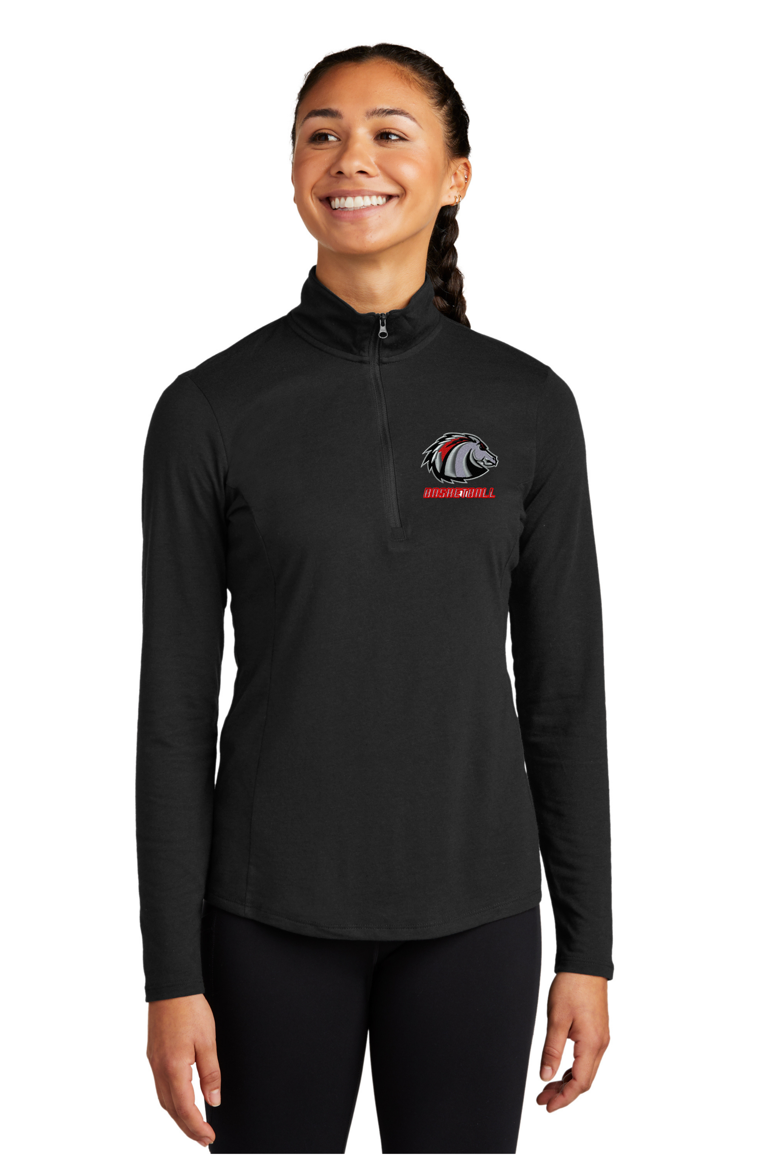 LBC Men's Basketball Sport-Tek Ladies Moisture Wicking 1/4 Zip Top