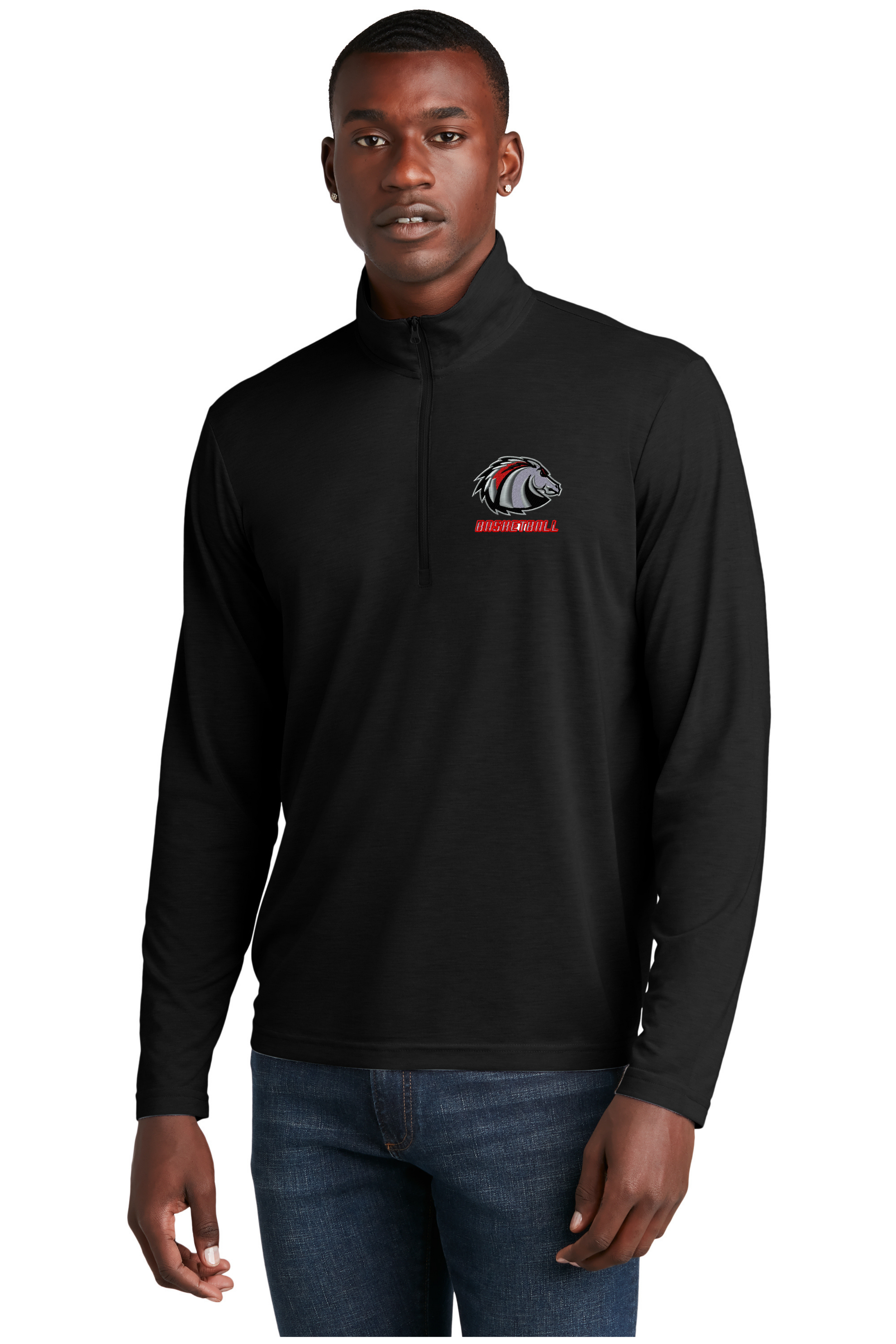 LBC Men's Basketball Sport-Tek Moisture Wicking 1/4 Zip Top