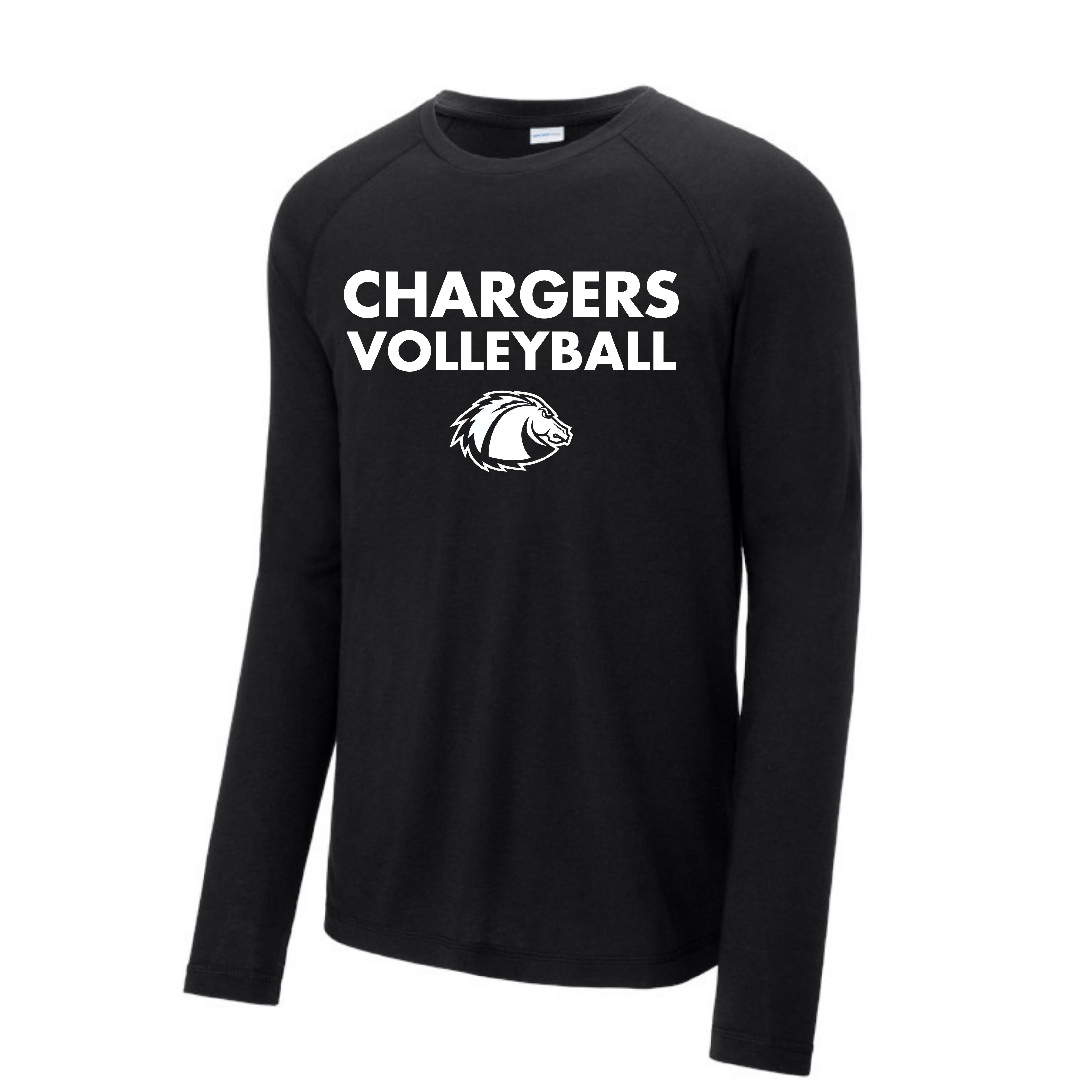 Women's Volleyball Tri-Blend Wicking Long-sleeve Tee