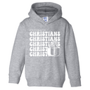 “TINY SIZE” University Christians Retro Toddler Hoodie - Athletic Heather