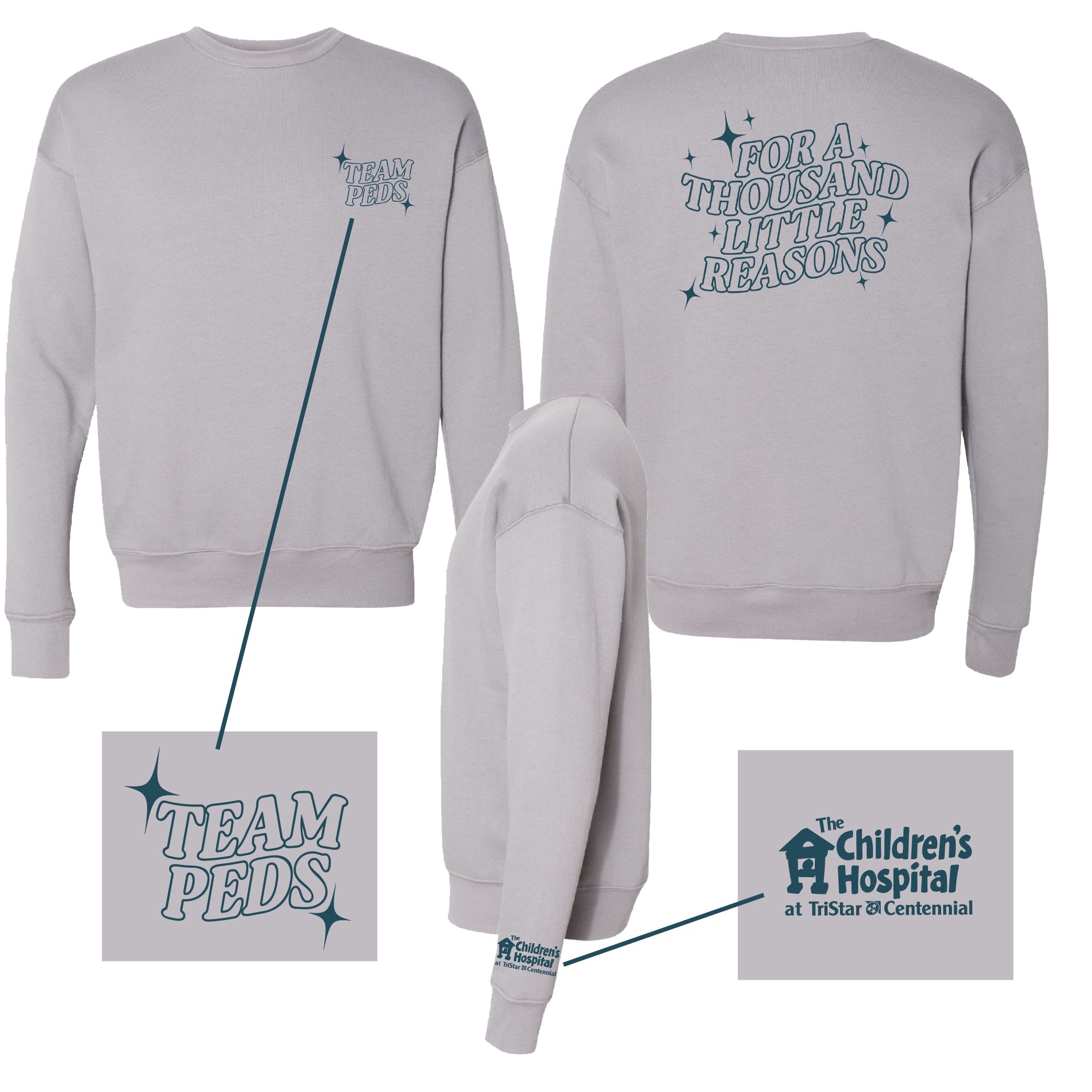 Centennial NICU - Thousand Reasons Crewneck Sweatshirt