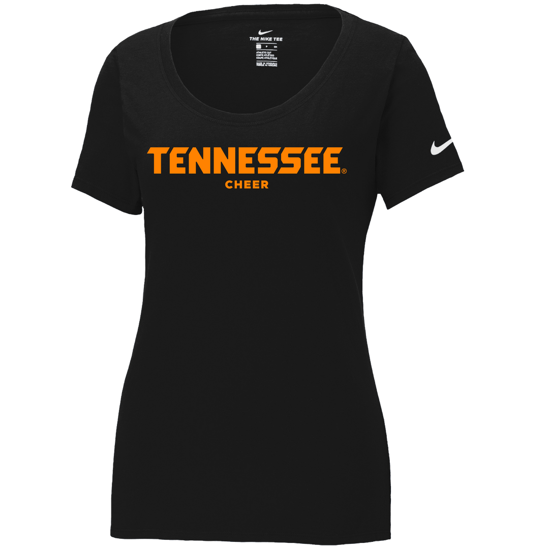 Tennessee Cheer -Wordmark - LADIES Scoop Neck Short Sleeve Tee