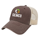 Washed Pigment Dyed Trucker Mesh Cap